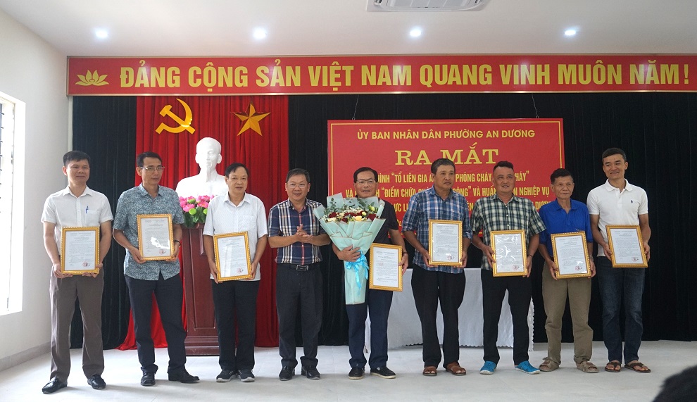 Phường An Dương (Lê Chân): Ra mắt mô hình “Tổ liên gia an toàn về phòng cháy, chữa cháy” và “Điểm chữa cháy công cộng”